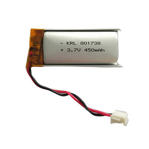 소형 리튬 폴리머 충전식 리튬이온 배터리 3.7V 450mAh 500 사이클 저가 블루투스 GPS 맞춤 제작 - Product Image 1