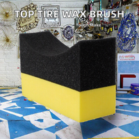 Éponge de polissage pour roues de voiture en forme de U - Matériau polyester EVA, forte absorption des taches, absorption d'eau, nettoyage et detailing automobile