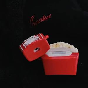 Étui pour écouteurs Apple <span class=keywords><strong>AirPods</strong></span> 3, étui pour écouteurs sans fil en forme de frites, simulation 3D de nourriture, hamburger, pop-corn, pour <span class=keywords><strong>Airpods</strong></span> 2 - Product Image 6