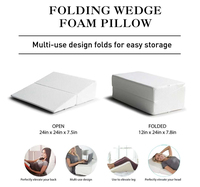 Hochwertige einstellbare Komfort Memory Foam Bein Elevation Rest Keil Kissen für Ischias nerv Schmerz linderung Hot Sale Bett schlafen
