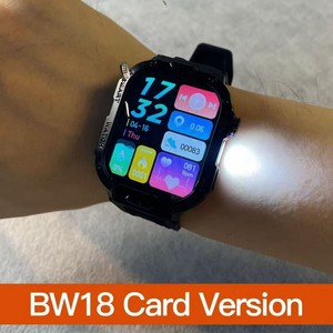 Nouvelle <span class=keywords><strong>montre</strong></span> connectée carrée BW18 IPS en silicone avec carte SIM indépendante et lampe torche LED pour une conception triple protection - Product Image 4