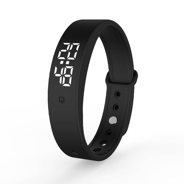 Hot Sale Vibrating Alarm Clock LED Display Automatic Temperature Monitor Smart Watch Sport Bracelet