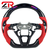 Volant personnalisé en fibre de carbone avec LED pour Honda Accord 10e génération Sport, volant personnalisé pour Civic 10e et 11e génération, CRV, Odyssey