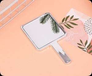 <b>Square</b> Handheld Makeup <b>Mirror</b> Rose Gold <b>Mirrors</b> Silver <b>Mirrors</b> Makeup Vanity <b>Mirror</b> with Handle Hand <b>Mirror</b> for Girls - Product Image 5