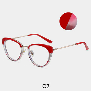 Monturas de Gafas TR90 con Patillas Metálicas y Protección Anti-<span class=keywords><strong>Luz</strong></span> Azul, Unisex, Montura Completa, Cómodas y Duraderas para Uso Diario - Product Image 3