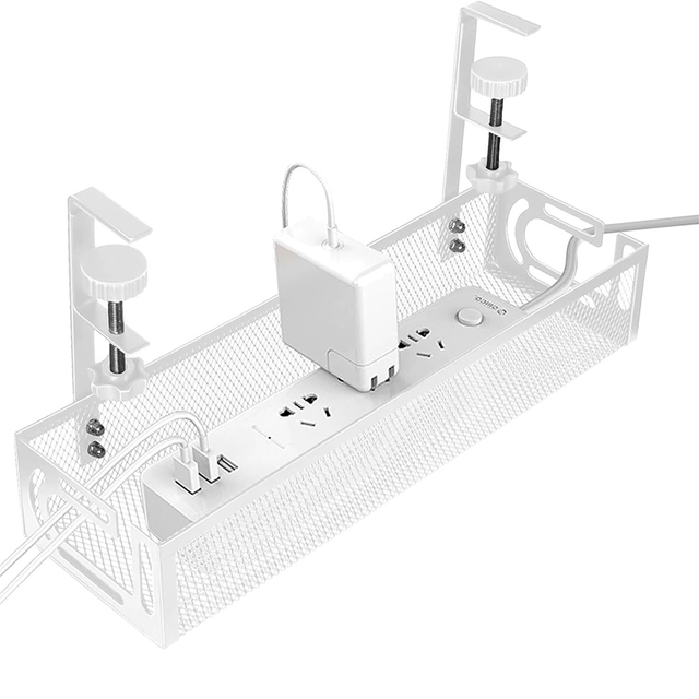 Cable Management Under Desk Tray Home Office Desk Accessories Wire Cover Cable Holder Raceways Tray Cord Hider Management Rack