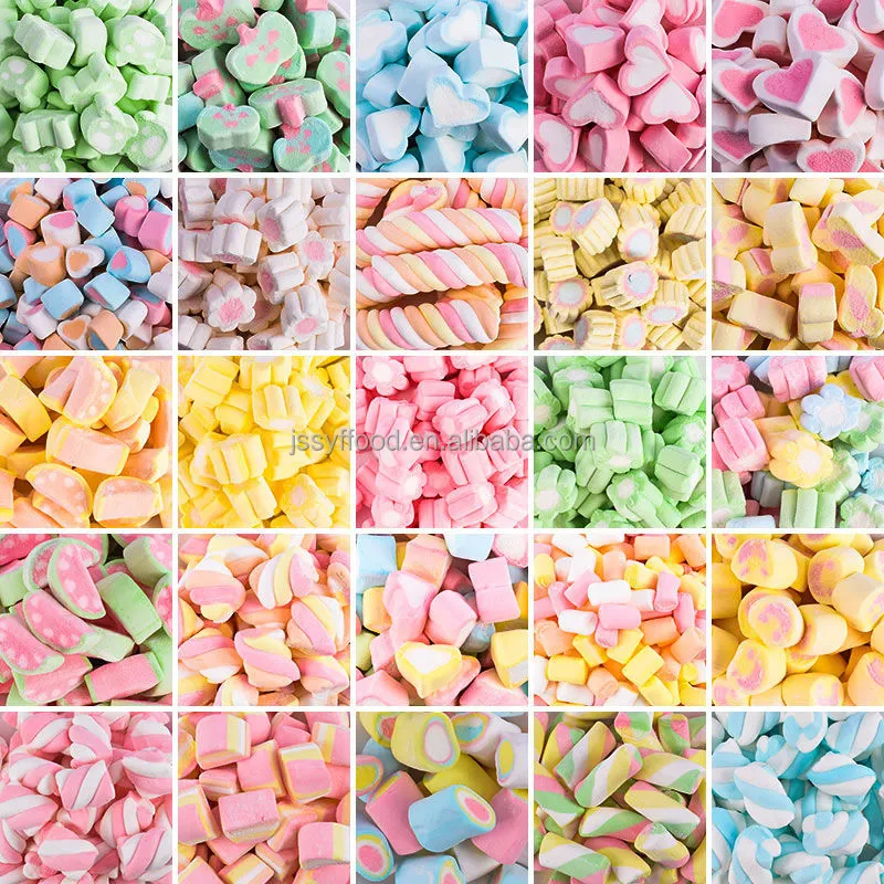 OEM/ODM Preferential wholesale halal bulk assorted cotton candy Marshmallow