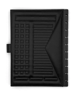 Diario planificador de cubierta dura de cuero PU tamaño A5 recargable personalizado a medida, carpeta de anillas con 6 agujeros, juego de bolígrafo y cuaderno de regalo - Product Image 4