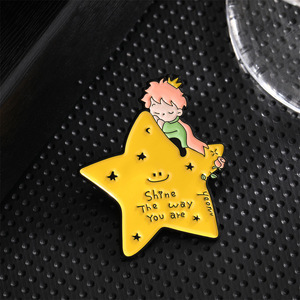 Insignia de Aleación Electrochapada de la Serie <span class=keywords><strong>El</strong></span> Principito con Diseño de Rosa para Decoración de Bodas, Cumpleaños y Fiestas - Product Image 3