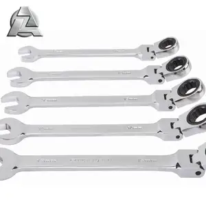Wholesale Crv Ratchet Ring Flex Head Hand Tool Combination Wrench Spanner Set