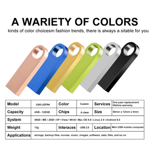 Mini kim loại <span class=keywords><strong>USB</strong></span> 2.0 ổ đĩa flash tùy chỉnh 4GB 8GB 16GB 32GB 64GB 128GB Thẻ nhớ Stick New khuyến mại Bút <span class=keywords><strong>USB</strong></span> - Product Image 3