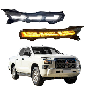 Thiết kế mới <span class=keywords><strong>DRL</strong></span> cho MITSUBISHI TRITON L200 2023 2024 <span class=keywords><strong>2025</strong></span> <span class=keywords><strong>LED</strong></span> ban ngày chạy ánh sáng đèn sương mù đèn tín hiệu lần lượt 12V ánh sáng ban ngày - Product Image 1