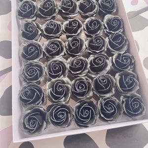 Savon en forme de rose artificielle en gros, 50 pièces, DIY, fleur de savon à 4 couches avec boîte - Product Image 4
