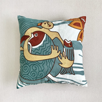 Housse de coussin brodée avec des peintures célèbres du monde entier, Picasso, taie d'oreiller à une face, décoration de la maison, canapé, voiture, housse de coussin décorative