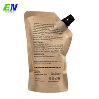 Sacs en papier kraft liquide biodégradable écologique imprimés personnalisés pochette à bec compostable compostable