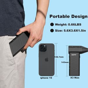 Soplador de Aire Eléctrico SDFM Max-Black, 130000 RPM, Chorro de Aire Comprimido, 3 Velocidades Ajustables y Reutilizable con Batería - Product Image 6