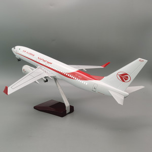 Modèle d'avion de bureau Boeing 737-800 AIR ALGERIE à l'échelle 1:85 (47 cm) avec roues et éclairage LED – Prix de gros pour articles cadeaux - Product Image 1
