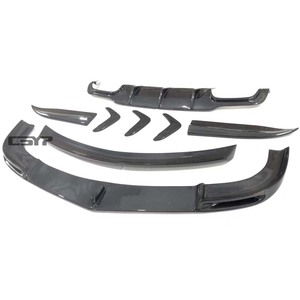 Pour <span class=keywords><strong>Mercedes</strong></span> Benz <span class=keywords><strong>classe</strong></span> <span class=keywords><strong>C</strong></span> W204 C63 <span class=keywords><strong>AMG</strong></span> 2012-2014 Kit carrosserie fibre de carbone pare-chocs avant lèvre diffuseur évent becquet état neuf - Product Image 3