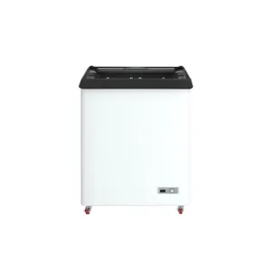 150升紧凑型冰柜展示冰淇淋玻璃门冰柜，带R290气体