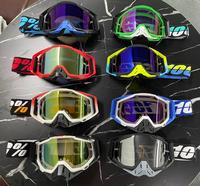 100 Lunettes de Motocross en Gros en Stock de Haute Qualité avec Film Déchirable et Lentilles de Remplacement OEM pour Moto