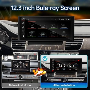 วิทยุติดรถยนต์ขนาด 12.3 นิ้ว สำหรับ Audi A8 S8 ปี 2010-2017 ระบบ Android รุ่นล่าสุด หน้าจอสัมผัส GPS มัลติมีเดีย เครื่องเล่นวิดีโอ รองรับ Wireless Carplay Qualcomm - Product Image 3