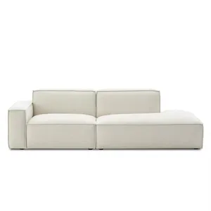 Luxury Living Room Sofa Set New Design White Fabric Loveseat Couch Nordic Minimalist Sectional Lounge Sofa Modular Sofa For Home