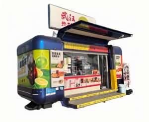 Camion-remorque alimentaire mobile avec structure en aluminium pour utilisation en extérieur et pour la promotion de l'alphabétisation communautaire - Product Image 5