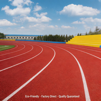 Piste de course de jardin multi-couches en tartan, approuvée par l'IAAF, écologique et perméable, fabriquée en Chine