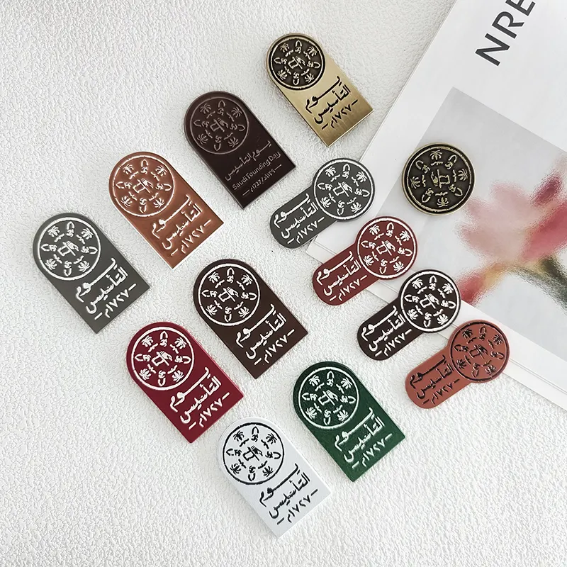 Stock Saudi Founding Day Logo Pins Promotion Gift KSA Foundation Day Gift Soft Enamel Metal Brooch Pin Magnetic Badge Wholesale