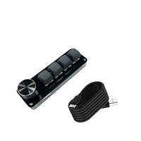 Teclado Mecánico Personalizado con Cable, Programable, con Macros, USB-C, Mini, 6 Teclas, Perilla Multimedia
