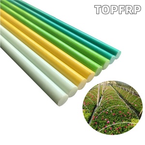 Aros de fibra de vidrio para invernadero, varillas de tubo de fibra de vidrio - Product Image 1