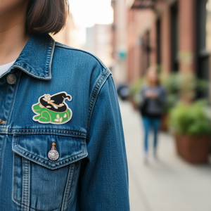 Patch thermocollant Ilan motif grenouille 6,5x5,7cm pour vêtements - Product Image 3