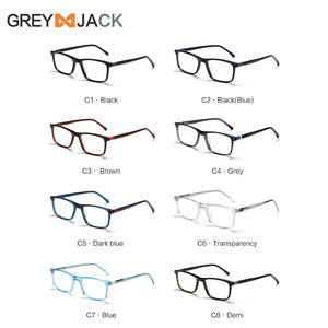 กรอบแว่นตา Greyjack ทรงสี่เหลี่ยม รุ่น Ac1009 แบบเต็มกรอบ กันลื่น สำหรับทุกเพศ วัสดุโลหะแผ่น แว่นสายตา - Product Image 3