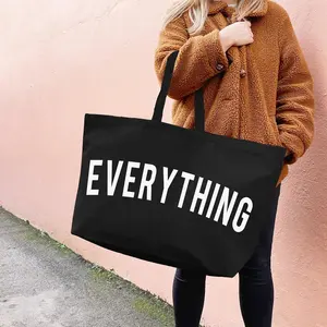 定制帆布手提袋超大购物沙滩手提袋可重复使用的超大购物袋28 "<span class=keywords><strong>X</strong></span> 8" <span class=keywords><strong>X</strong></span> 16" - Product Image 1