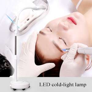 Lámpara de aumento blanca Led Cool White Flexible Beauty Nail Microblading Hair Salon Lámpara de pie para maquillaje permanente con rueda - Product Image 5