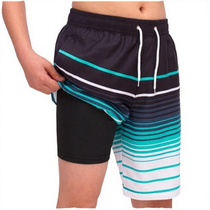 En stock Short de bain une pièce pour homme 100% Polyester Séchage rapide Rouge cerise Dites adieu aux traces de bronzage - Product Image 2