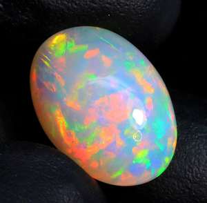 Pierre précieuse d'opale éthiopienne Pierre éthiopienne Welo Opale éthiopienne Cabochon Pierre multi opale de feu pour pendentif et bijoux fins - Product Image 6