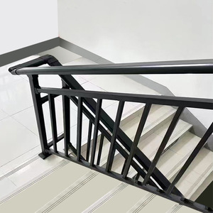 Modernes schwarzes Eisen geländer für Haus und Hotel Einfach zu installierende Glas handläufe und Aluminium balustrade für Balkon <span class=keywords><strong>5</strong></span> Jahre alt - Product Image 6