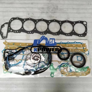 New XPower J08C J08E <b>Engine</b> Full Gasket <b>Kit</b> 01460-7134 Black 6-Month Warranty for SK350-8 Crawler Excavator - Product Image 2