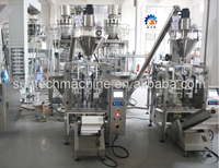 Machines de remplissage et d'emballage entièrement automatiques pour farine de maïs / maïs, lait, jus, sucre, cacao, café en poudre, 250g, 500g, 1kg, 2kg, 5kg, 10kg