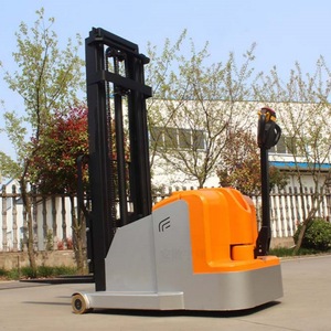 รถยกไฟฟ้าแบบเดินตาม 1.5 ตัน ระยะยก 600 มม. สำหรับคลังสินค้าแคบ ใช้สำหรับขนถ่ายตู้คอนเทนเนอร์ - Product Image 4