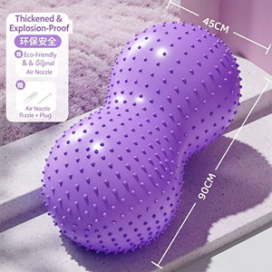 Blue Dual <b>Ball</b> <b>Massage</b> Balance Beam TPE Yoga Exercise Equipment Point <b>Massage</b> Universal Fit - Product Image 3