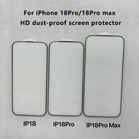 Protection d'écran en verre trempé adhésif épais en aluminium haute définition transparente, couverture intégrale anti-rayures pour iPhone 18 Pro Max / 18 Pro