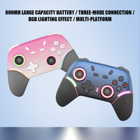 Control Inalámbrico Switch Pro BT para Nintendo Switch 2, Gamepad con LED, Joystick de 800 mAh para Teléfono Android