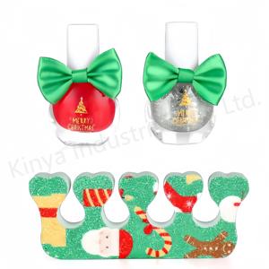 <span class=keywords><strong>Set</strong></span> di Trucchi Natalizio per Bambine, Cosmetici per Casa delle Bambole, Kit di Trucco Scintillante Ecologico e Sicuro per Bambini - Product Image 2