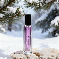 Flacons de parfum miniatures en verre transparent de 10 ml, design rectangulaire fin et texturé, pompe pulvérisatrice pour les voyages et les échantillons