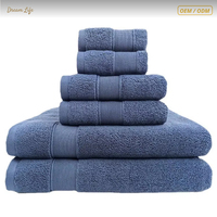 Serviette de Bain 100% Coton pour Ensemble de Voyage 6 Pièces 500 GSM 70x140cm Douce Absorbante Séchage Rapide pour Hôtel Spa Maison Luxe Vente en Gros