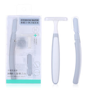 Juego de recortadores de cejas Lamella, 2 rasuradoras con cuchilla reemplazable, herramienta de maquillaje de belleza 3 en 1 para dar forma con precisión - Product Image 1