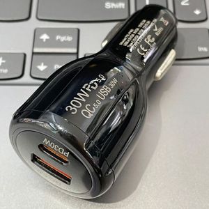 High Quality 60W A+<b>C</b> Car Phone Charger PD 30W+USB QC5.0 Car Charger Cigarette Lighter Socket Power <b>Adapter</b> - Product Image 6