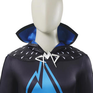 Megamarind Metro Cosplay pria, Jumpsuit perak dengan kostum jubah, pakaian pertunjukan pesta karnaval Halloween untuk pria - Product Image 5